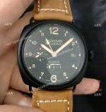 New Copy Radiomir 10 Days GMT Panerai Watch - Black Case Orange Arabic